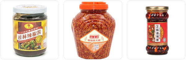 辣椒醬灌裝機(jī)-多功能化辣椒醬灌裝機(jī)生產(chǎn)線設(shè)備車間圖