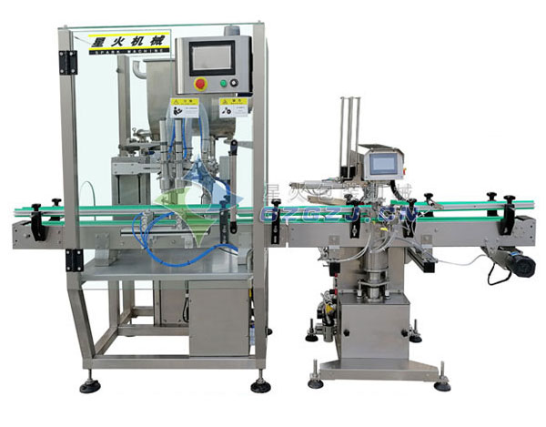 全自動(dòng)醬料灌裝機(jī)-多功能新型全自動(dòng)醬料灌裝機(jī)設(shè)備車(chē)間圖