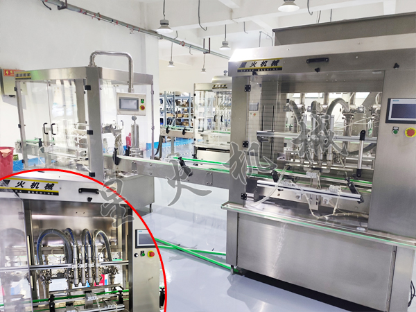 全自動醬料灌裝機設備圖