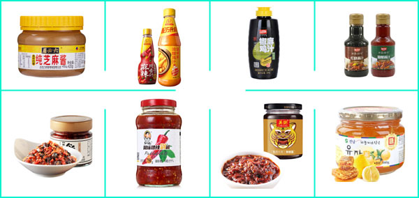 調(diào)味品灌裝機灌裝樣品展示圖